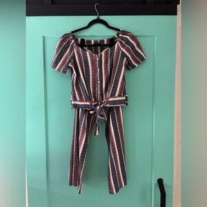 Drew Anthropologie Set 100% cotton two piece with tie top women’s size small